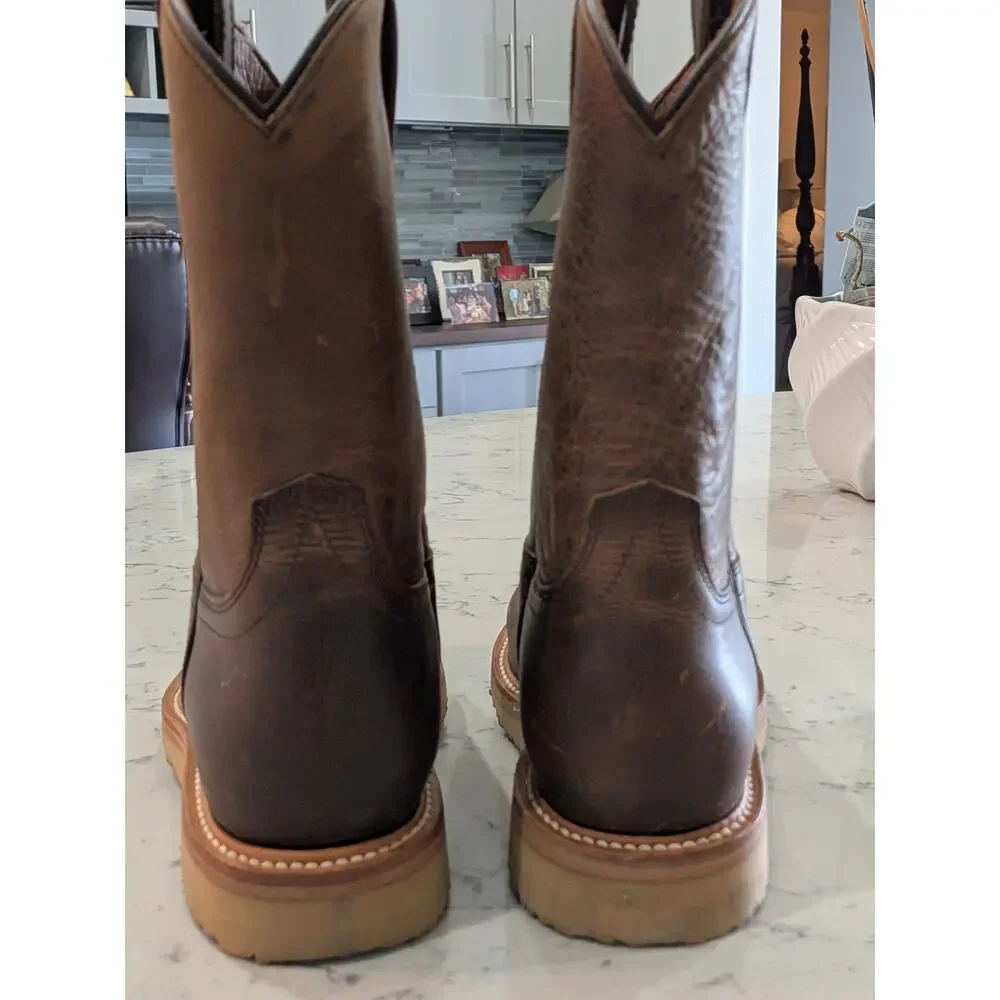 Huckberry Rhodes Roper Boot Caliber Men's 9 Brown Western Boots (1124)